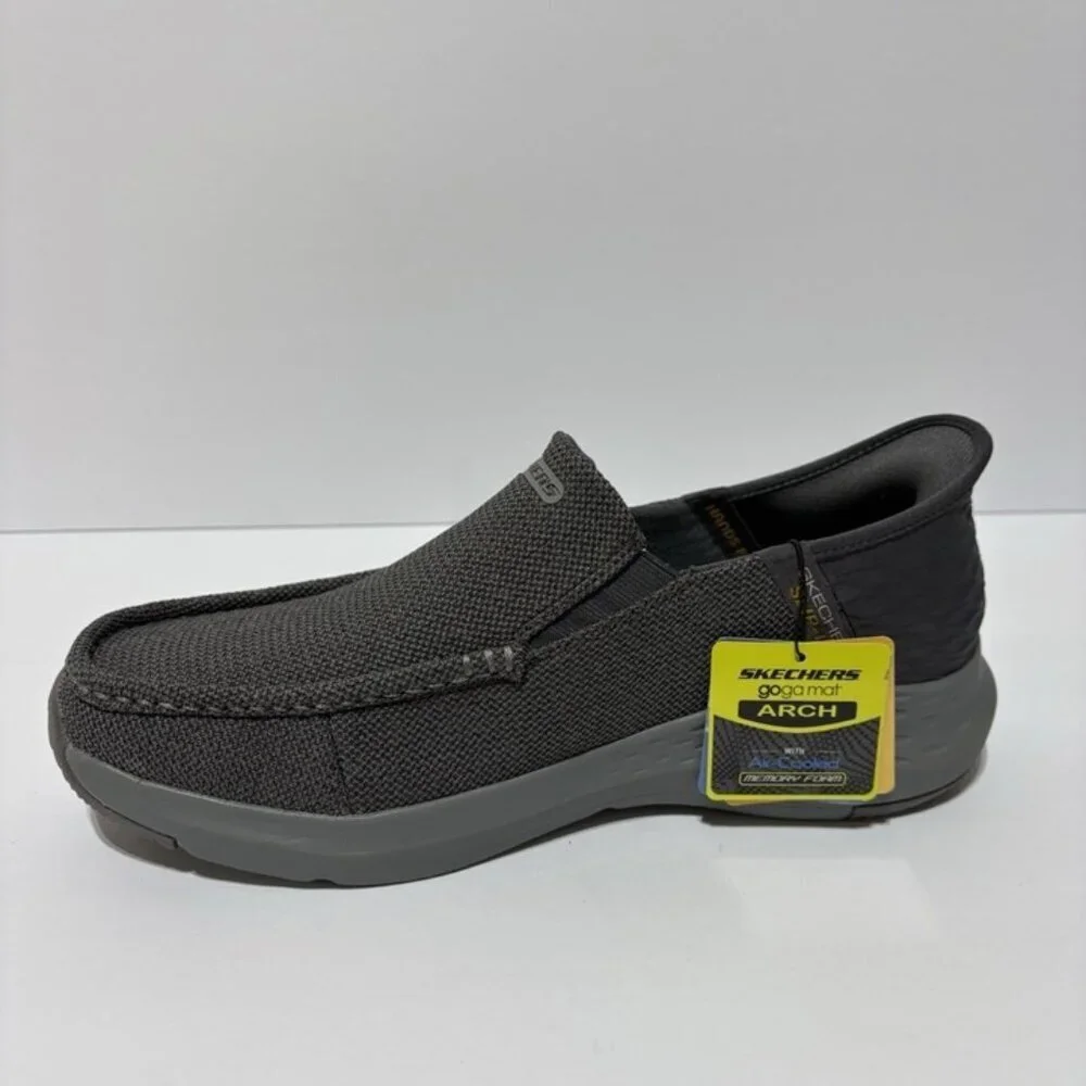 Skechers Men’s Parson-Ralven Gray Slip-On Shoes, Size 9.5 M